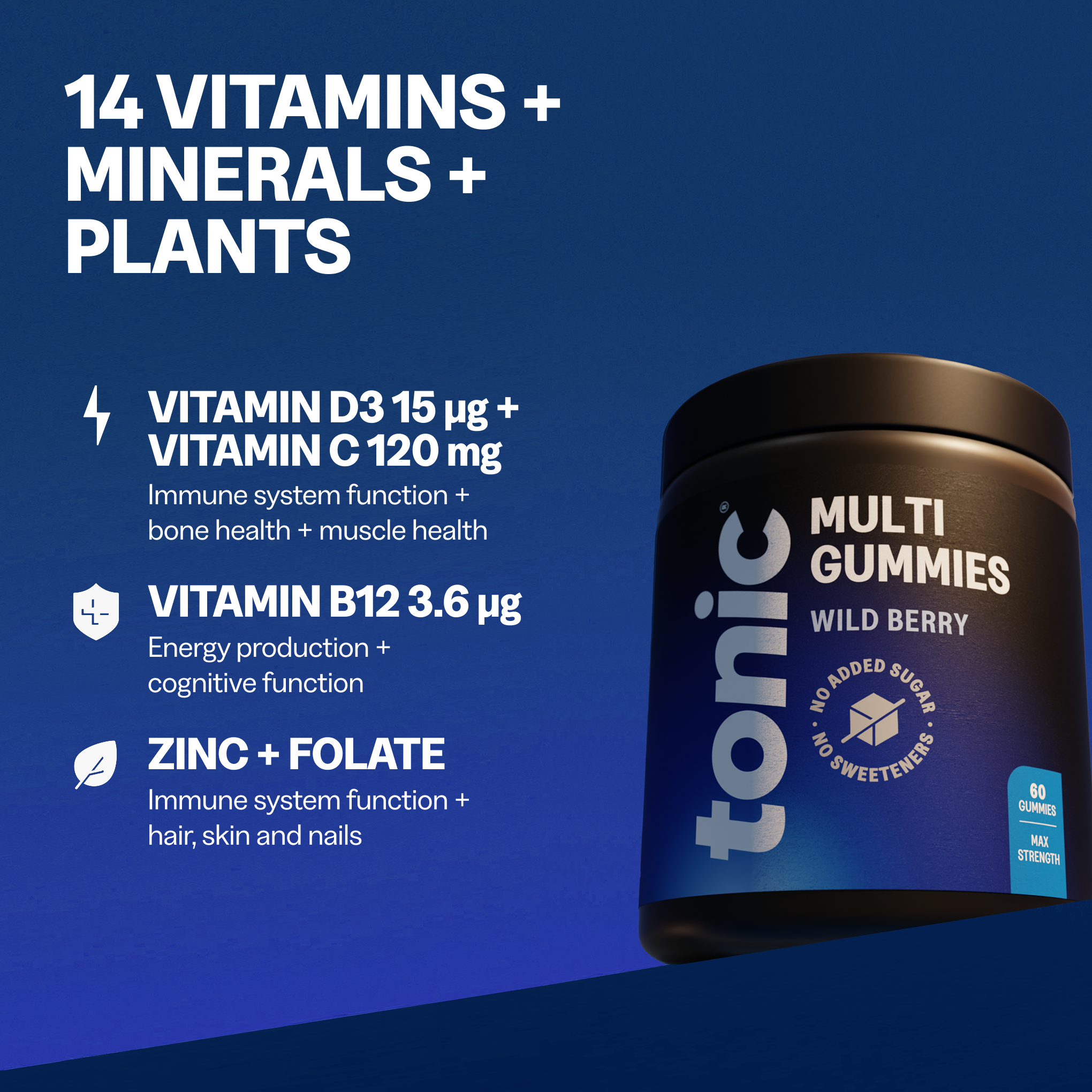 Tonic Health Multivitamin Gummies Multivitamin Gummies