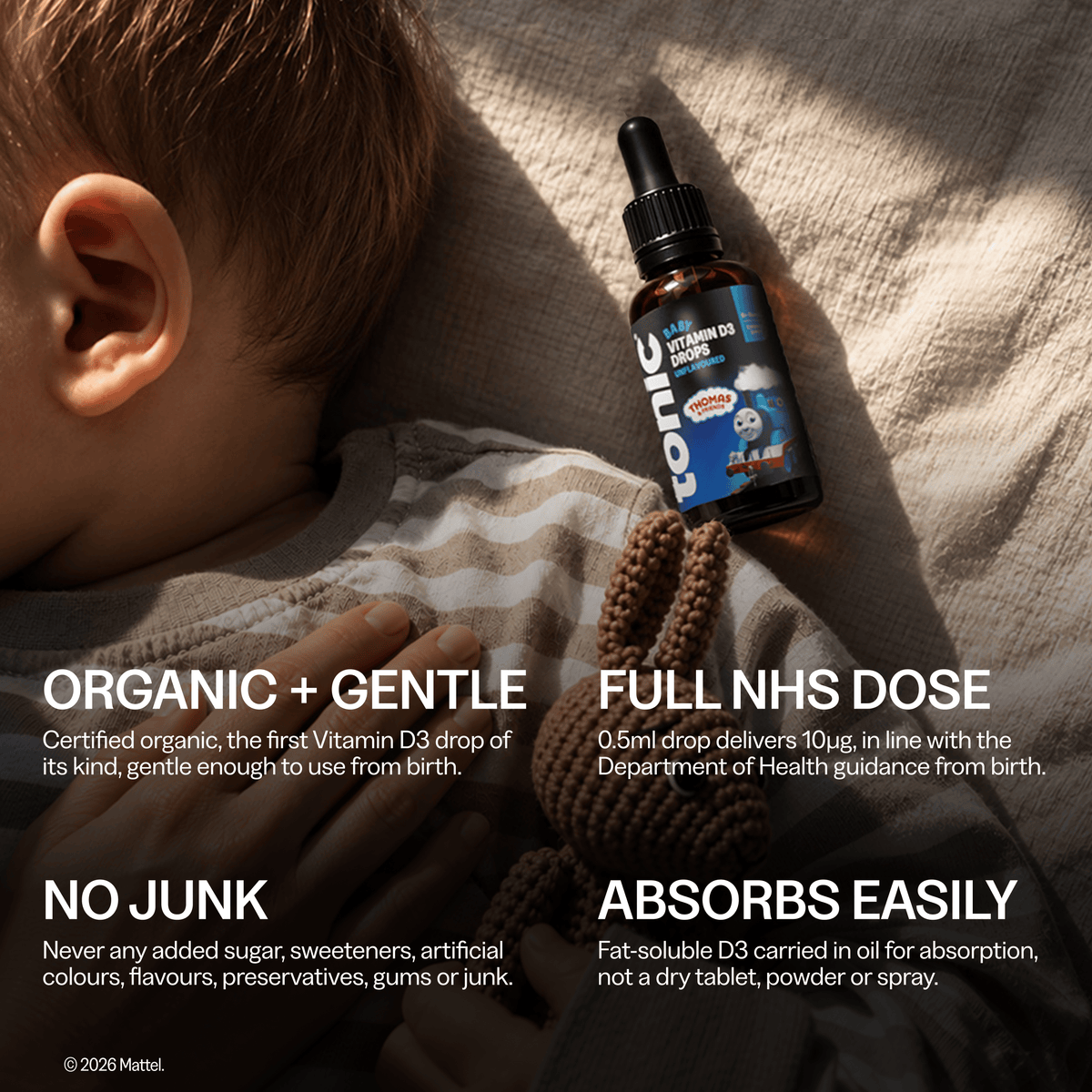 Tonic Health Unflavoured Thomas & Friends™ Baby Vitamin D3 Drops Thomas & Friends™ Baby Vitamin D3 Drops