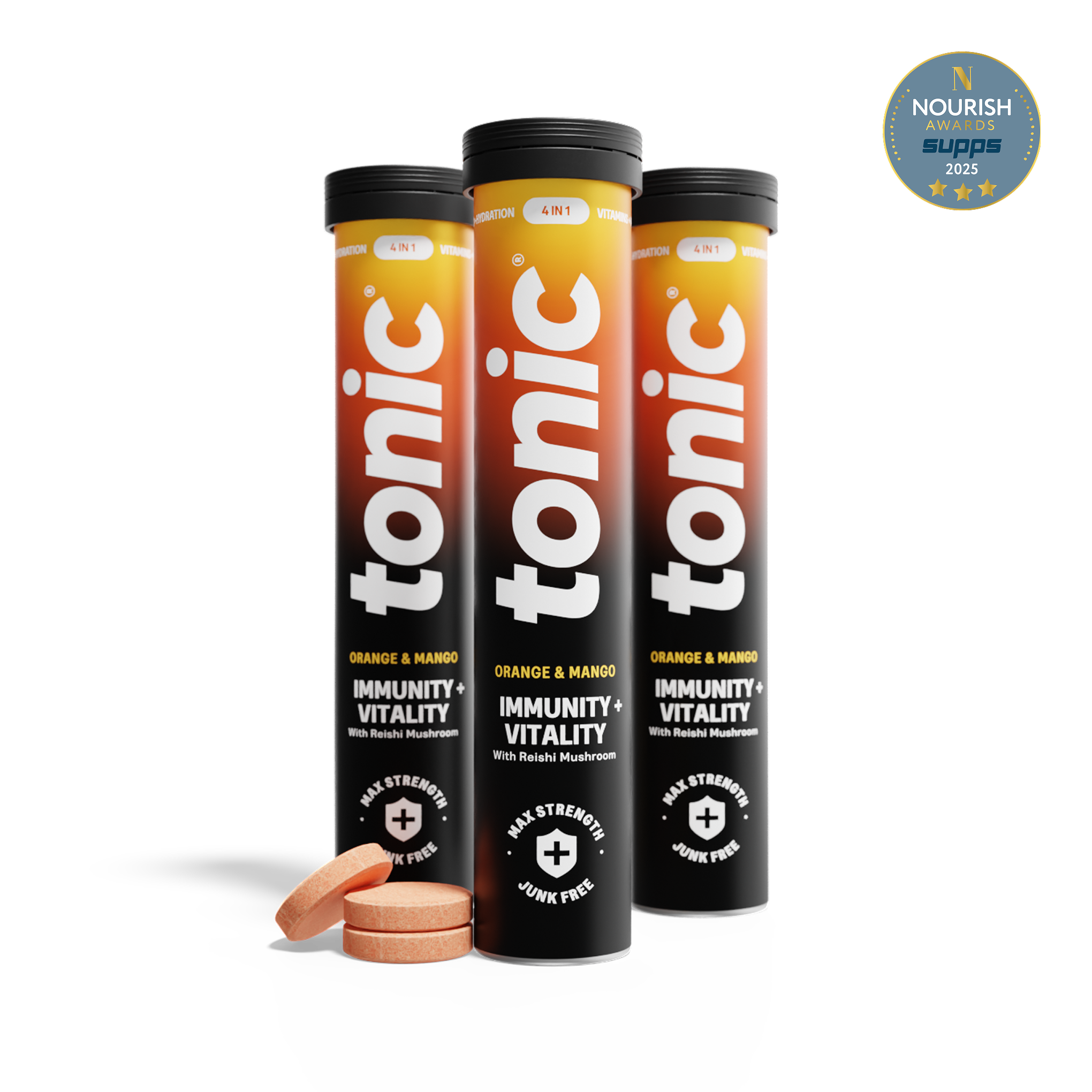 Tonic Health Orange & Mango Immunity + Vitality Daily Immunity - Vegan Health Supplement | Tonic Health
