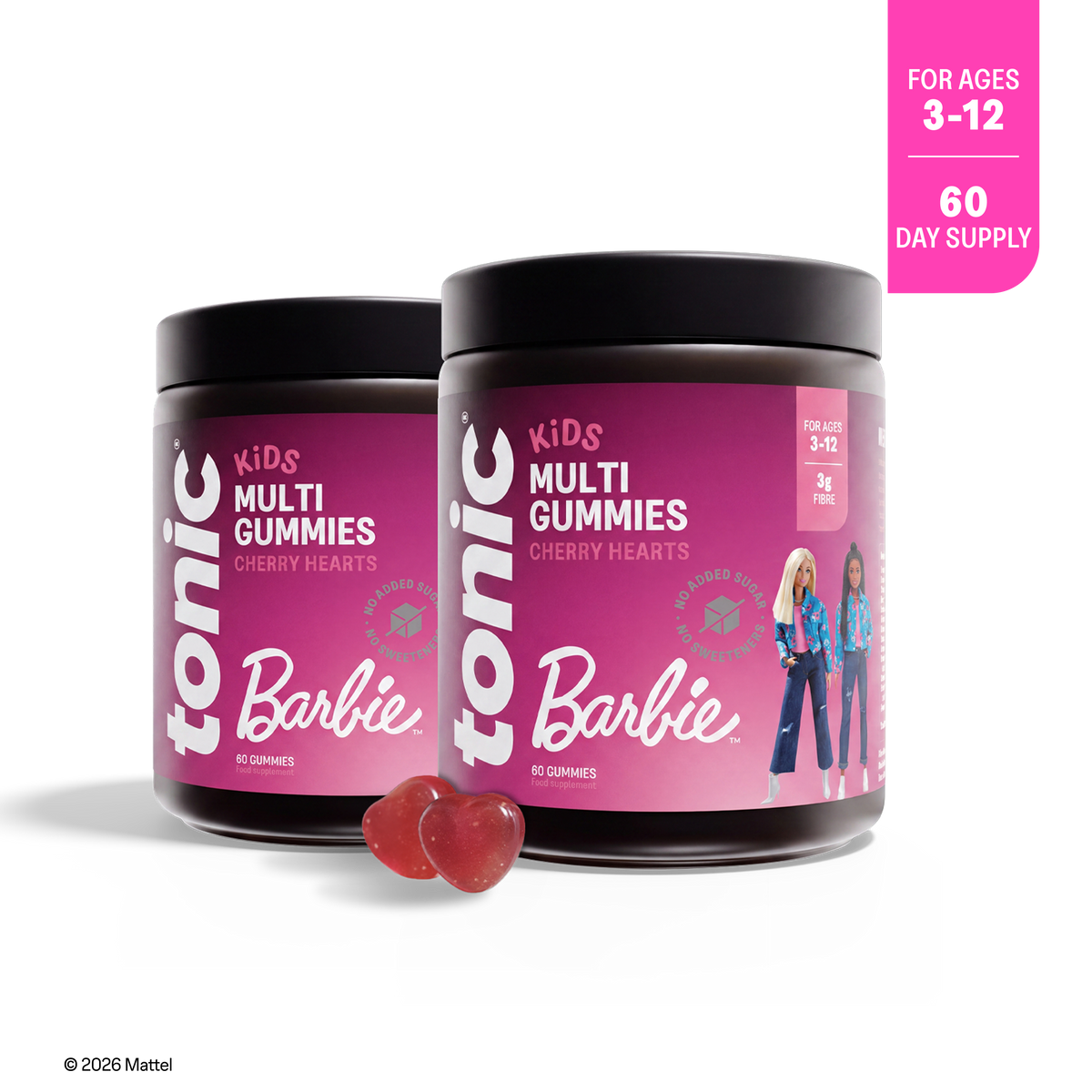 Tonic Health Barbie Barbie Kids Multi Gummies offer Tonic Health Kids Multivitamin Strawberry Vitamin Gummies
