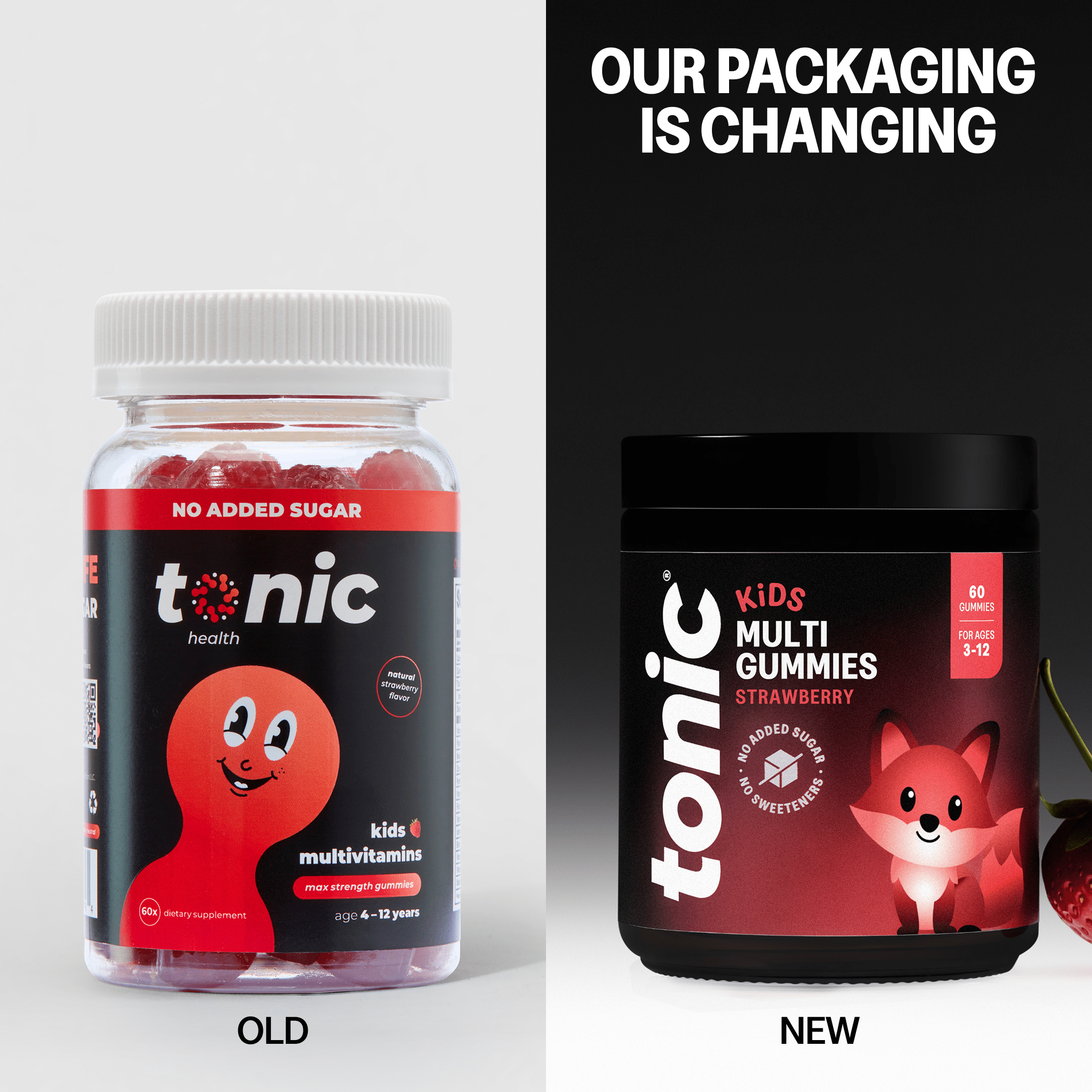 Tonic Health Kids Multi Gummies Tonic Health Kids Multivitamin Strawberry Vitamin Gummies