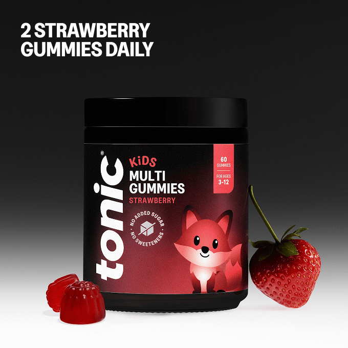 Tonic Health Kids Multi Gummies Tonic Health Kids Multivitamin Strawberry Vitamin Gummies