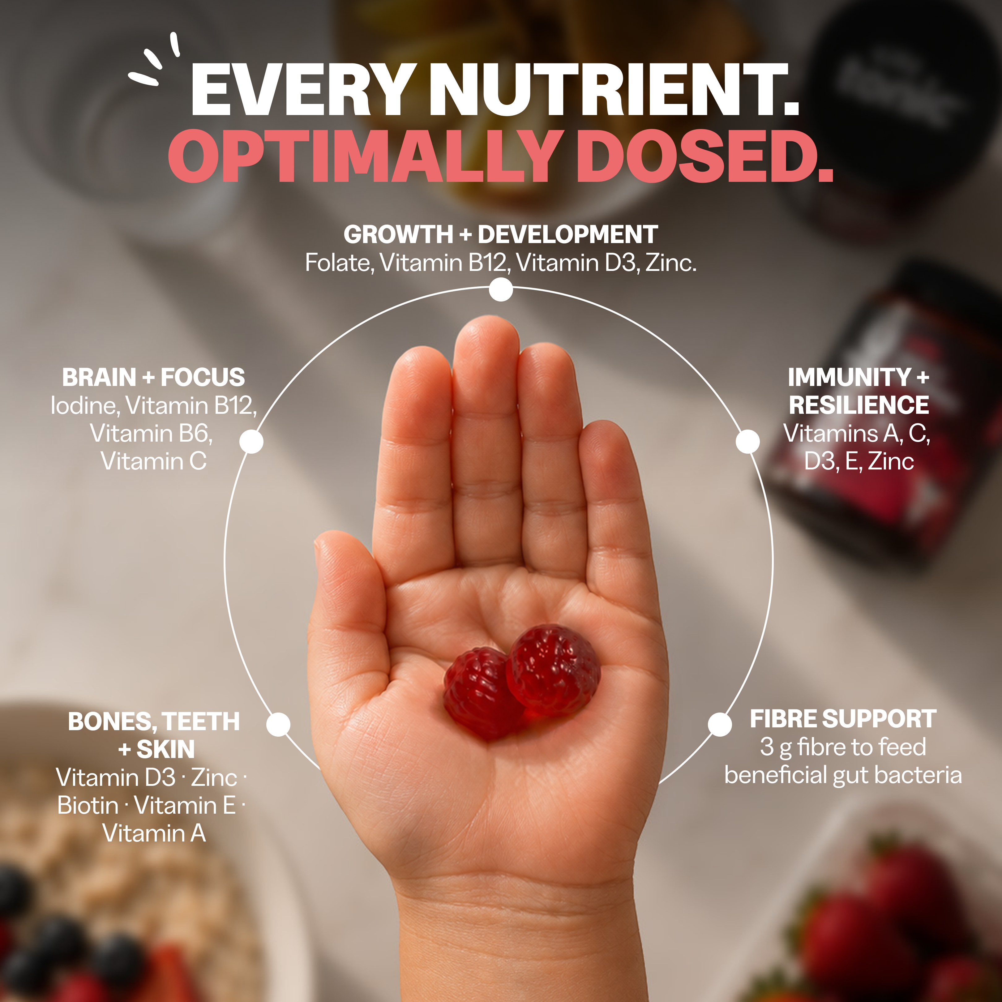 Tonic Health Kids Multi Gummies offer Tonic Health Kids Multivitamin Strawberry Vitamin Gummies