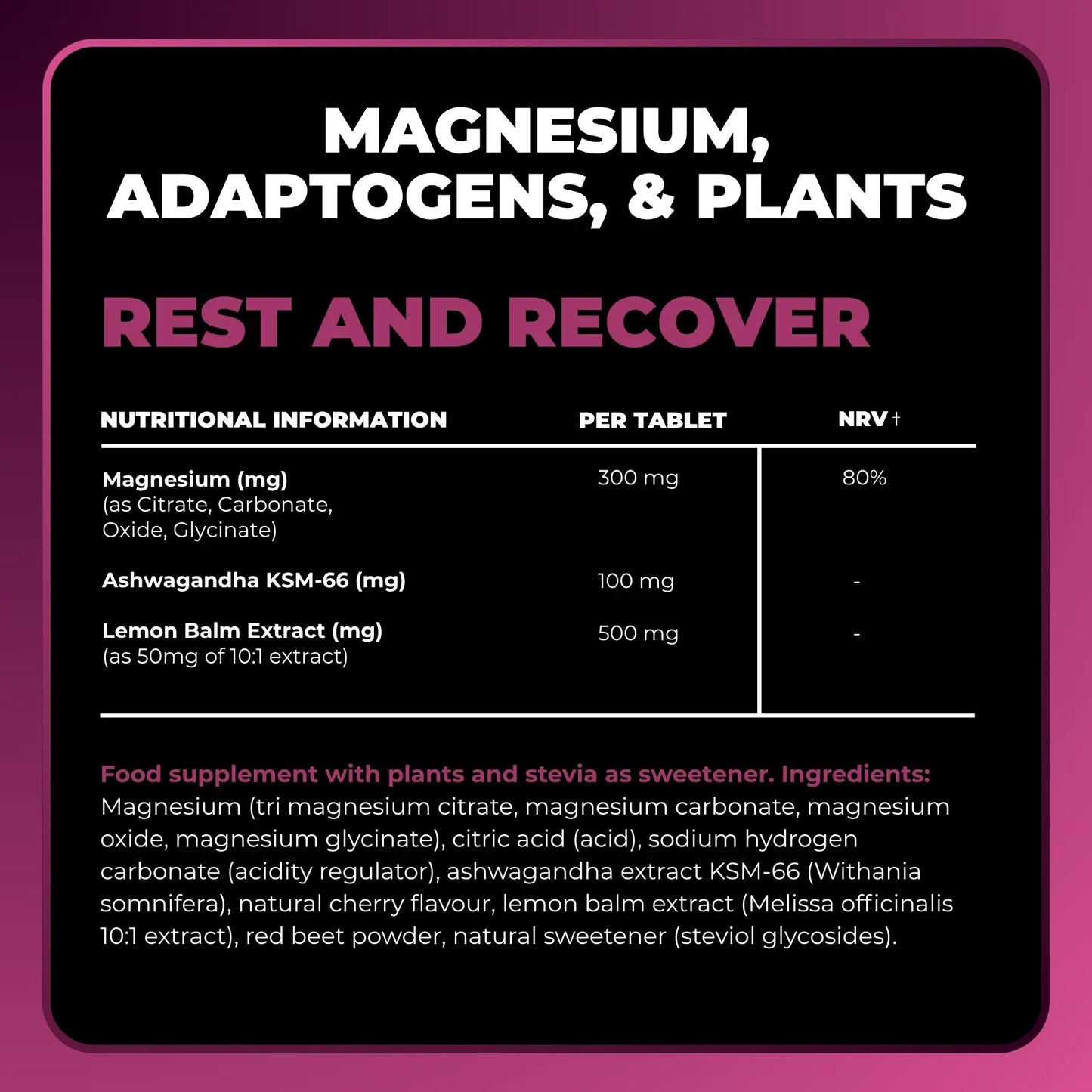 Rest & Recover