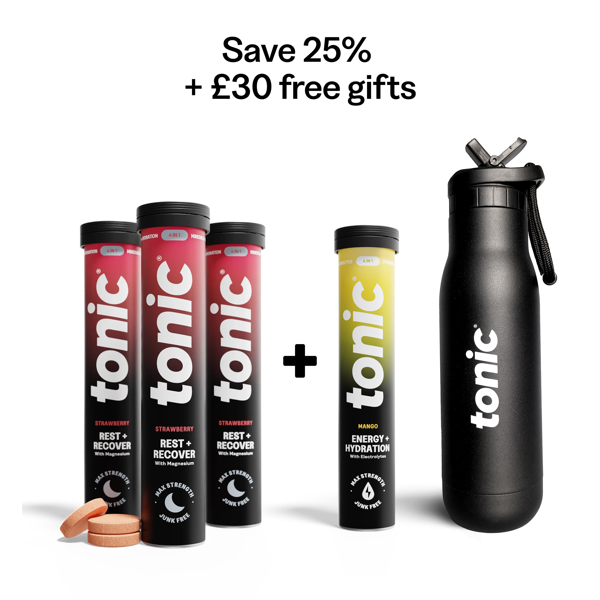 Tonic Health Welcome pack Rest + Recover - 2 months Rest & Recover - 4-in-1 Clean Magnesium formula