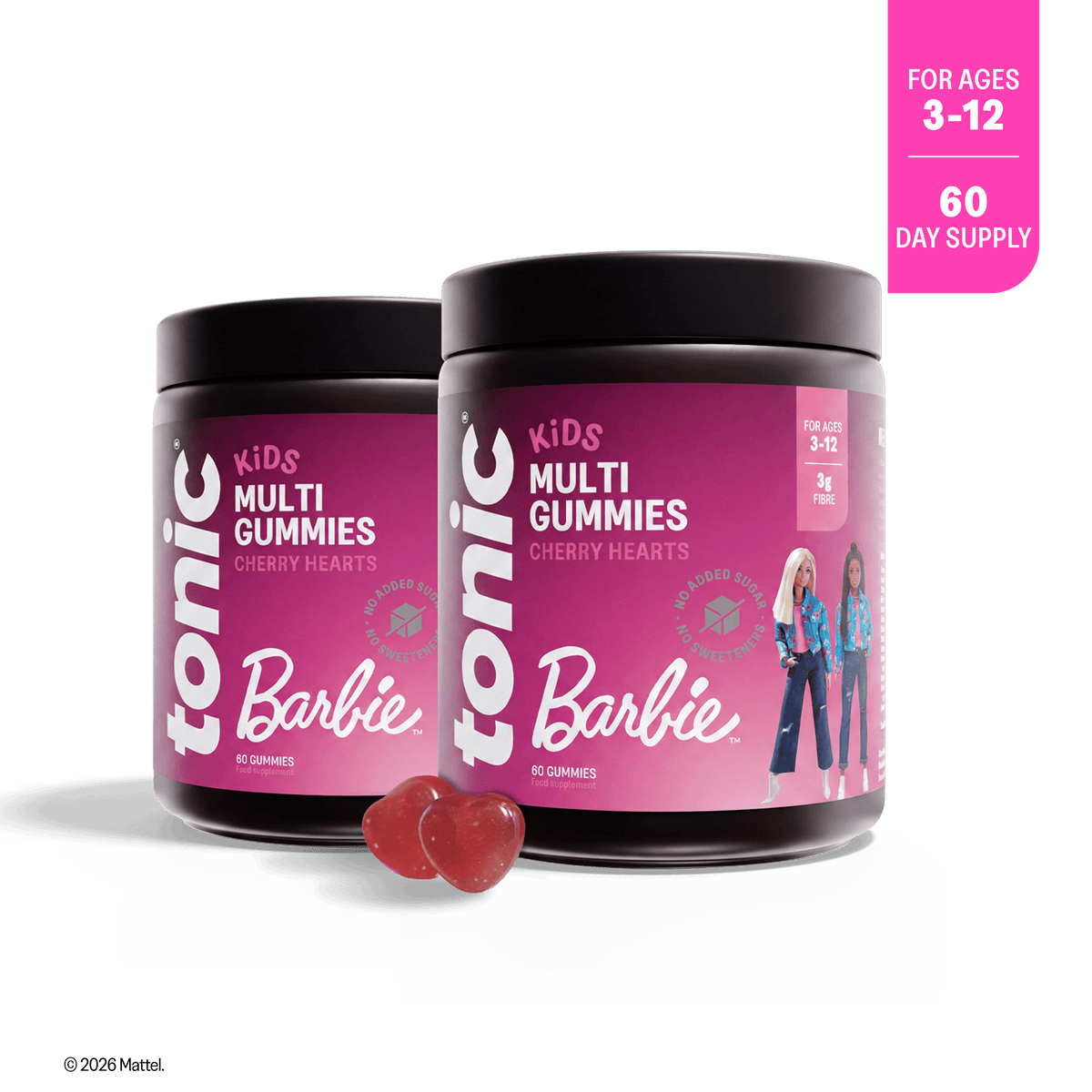 Tonic Health Barbie Kids Multi Gummies Kids multivitamin gummies | Vitamins for growth & immunity | Tonic