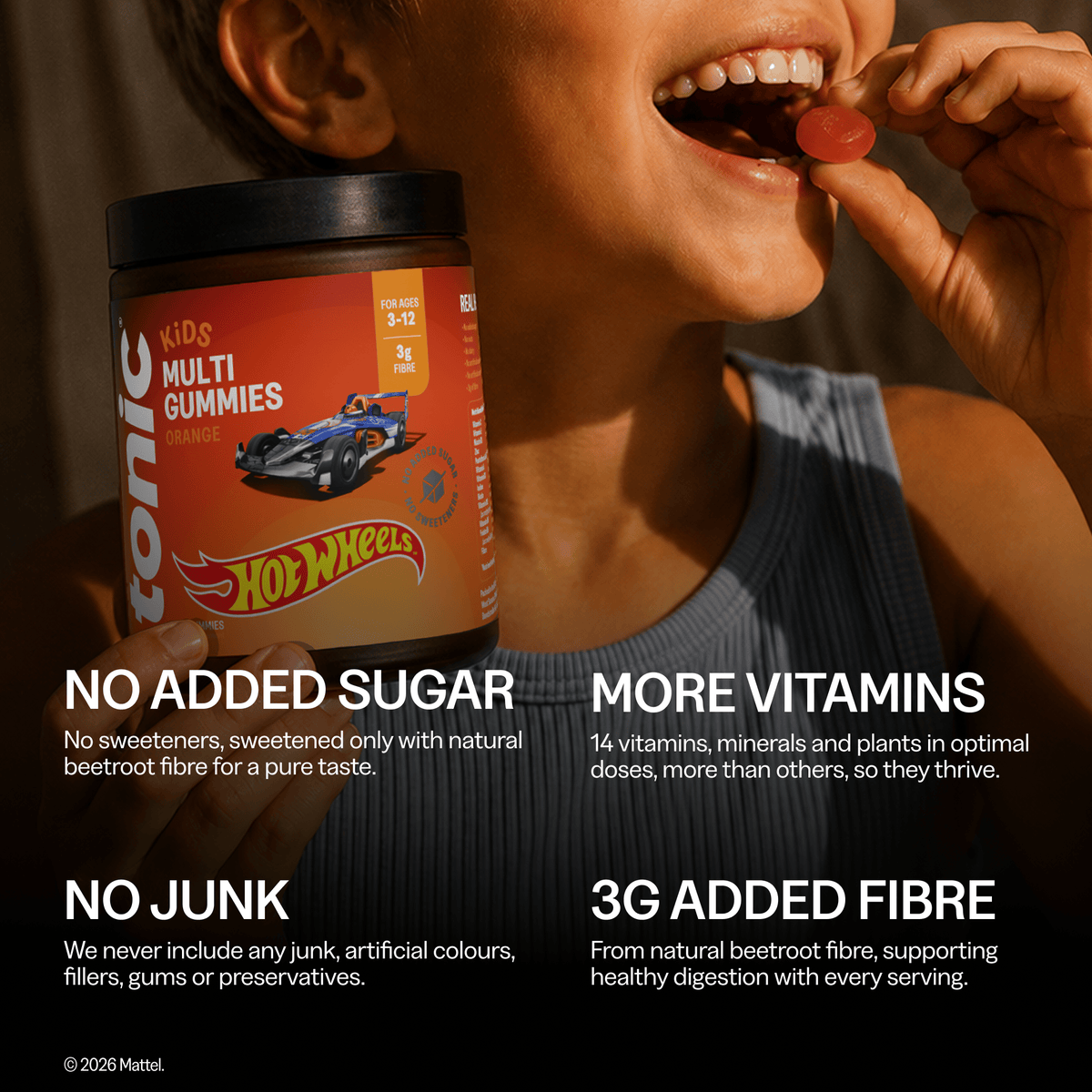 Tonic Health Hot Wheels Hot Wheels™ Kids Multi Gummies offer Tonic Hot Wheels™ Kids Orange Multivitamin Gummies | Tonic Health