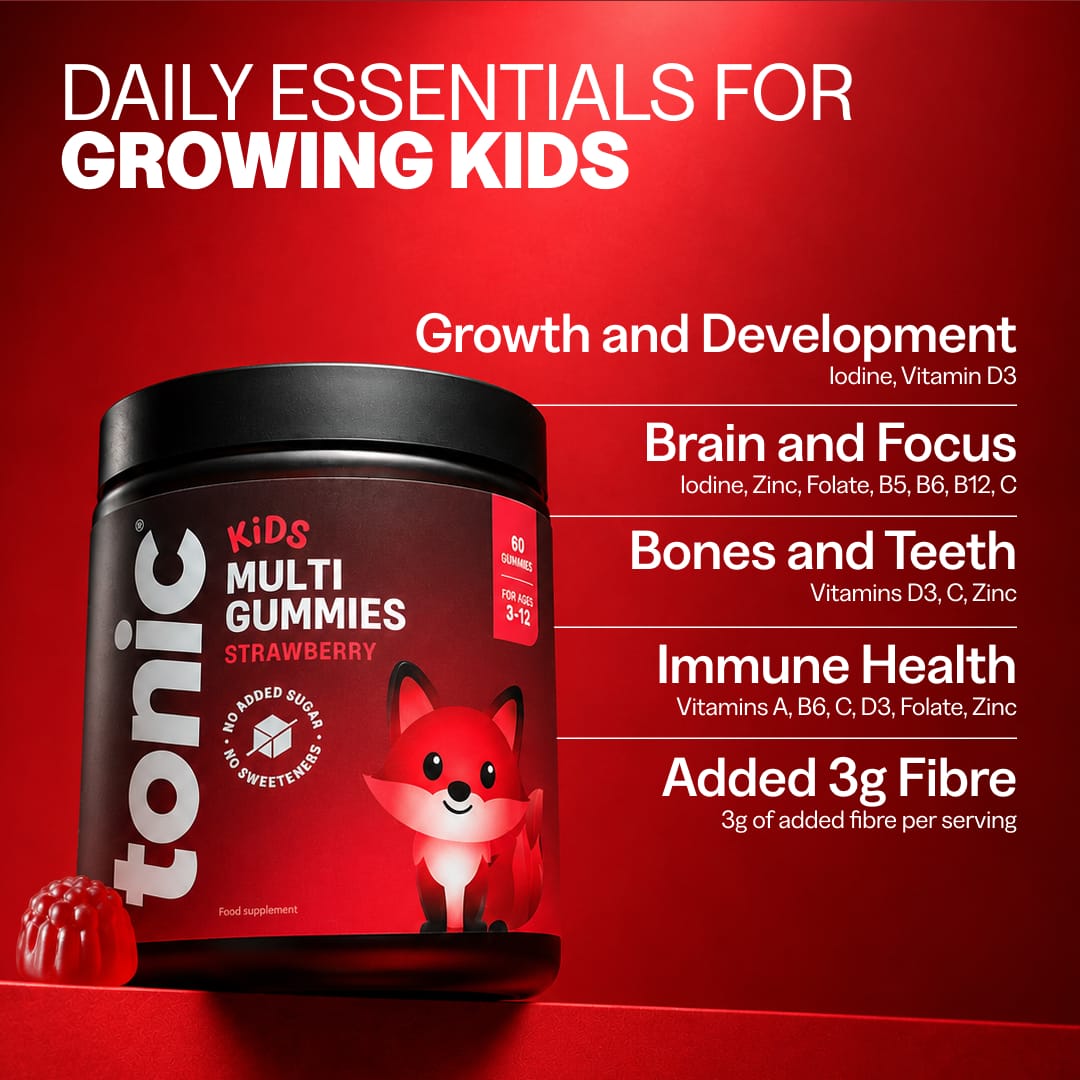 Tonic Health Kids Multi Gummies Kids multivitamin gummies | Vitamins for growth & immunity | Tonic