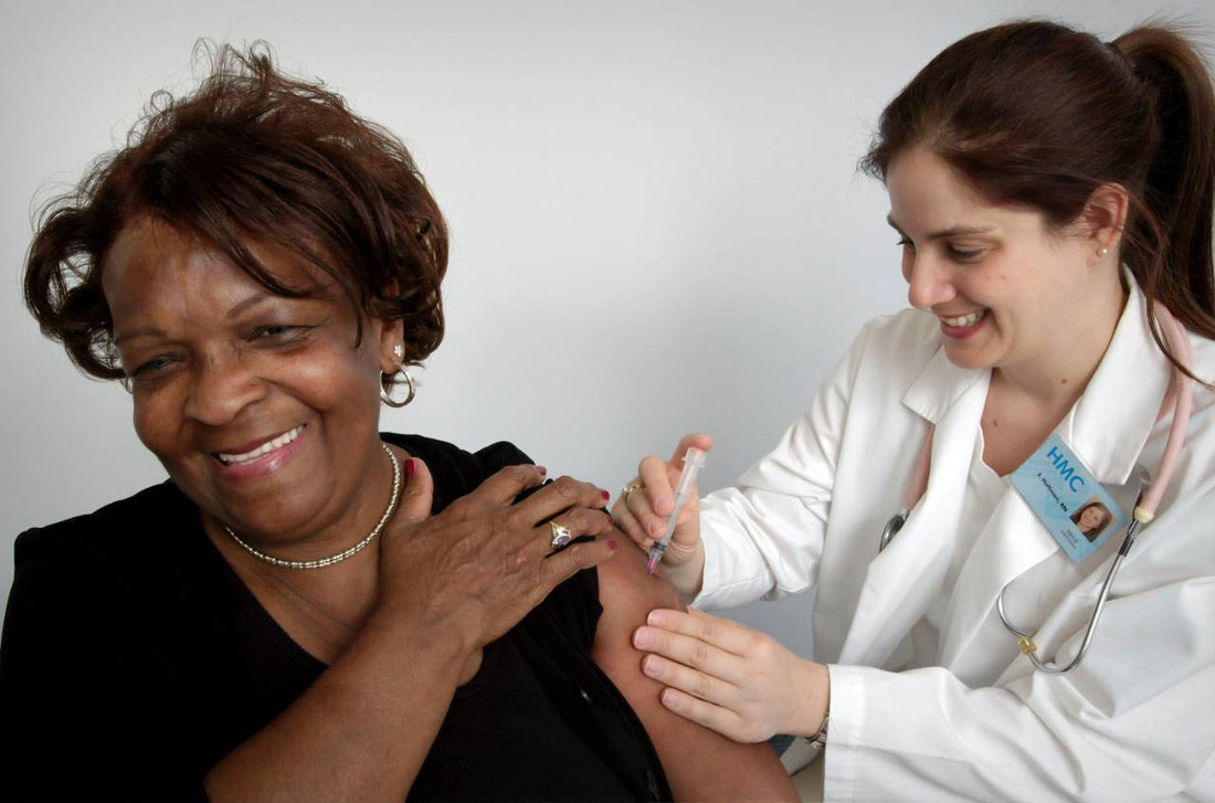 person getting a vaccine