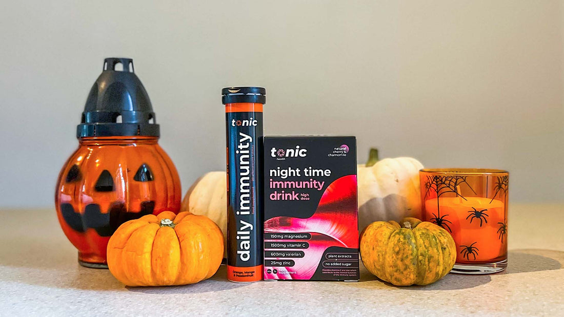 Tonic Health and halloween pumpkin
