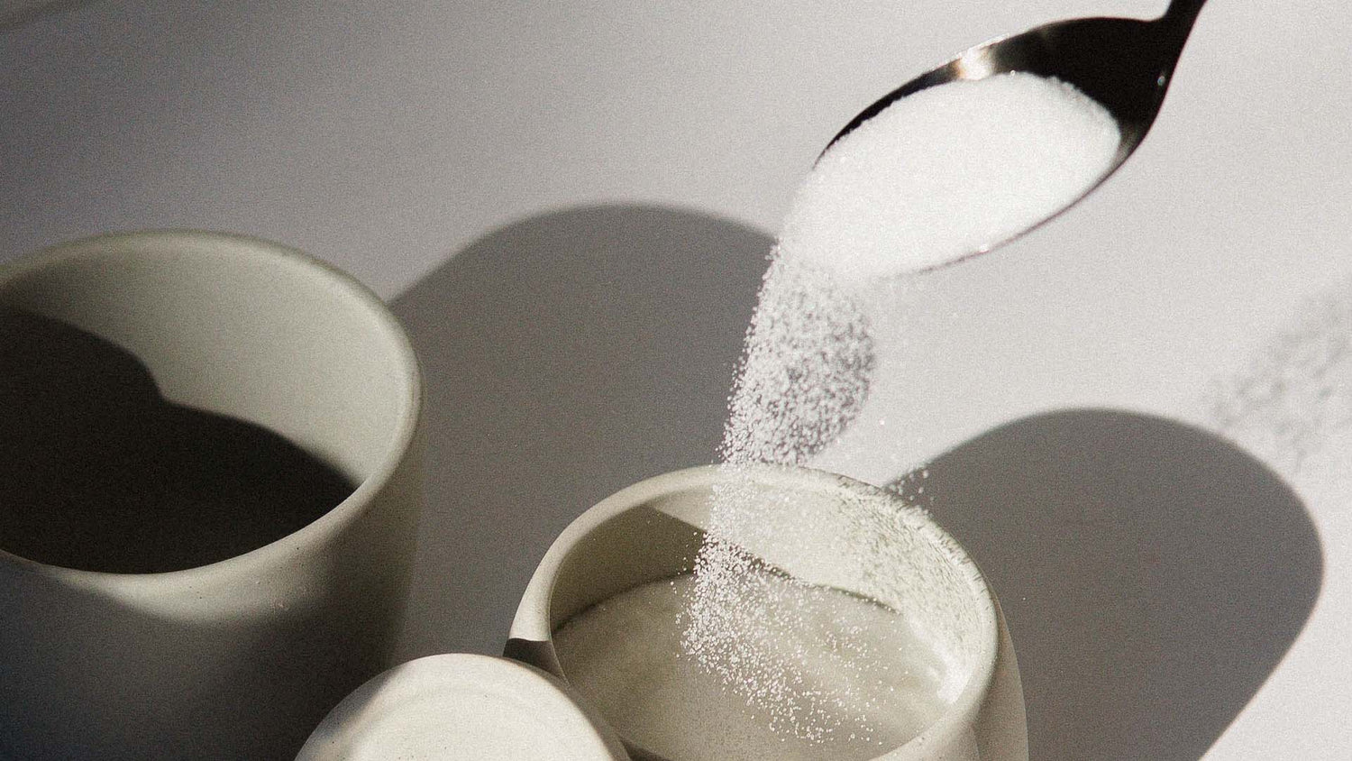 Sugar being poured