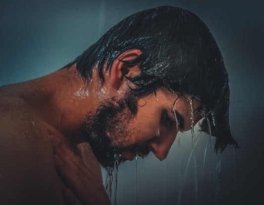Immune Health Hacks Man in Cold Shower