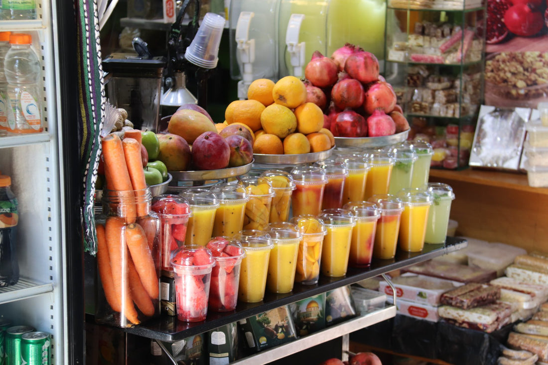 Healthy smoothies full of vitamin C