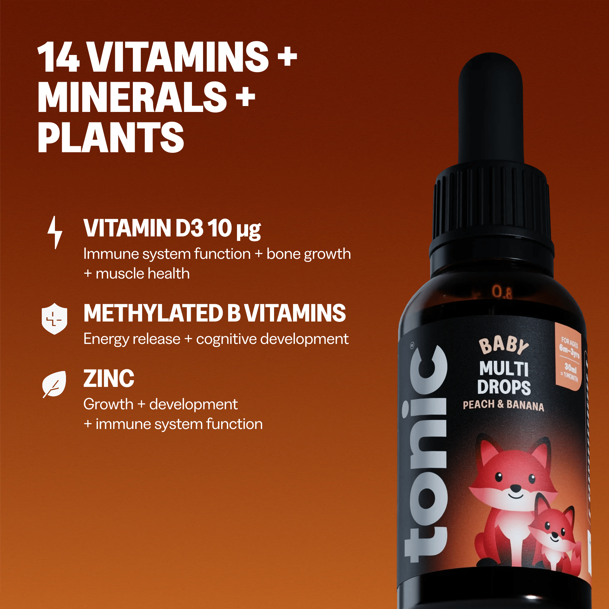 Tonic Health Baby Multi Drops Tonic Health | Baby Multivitamin Drops