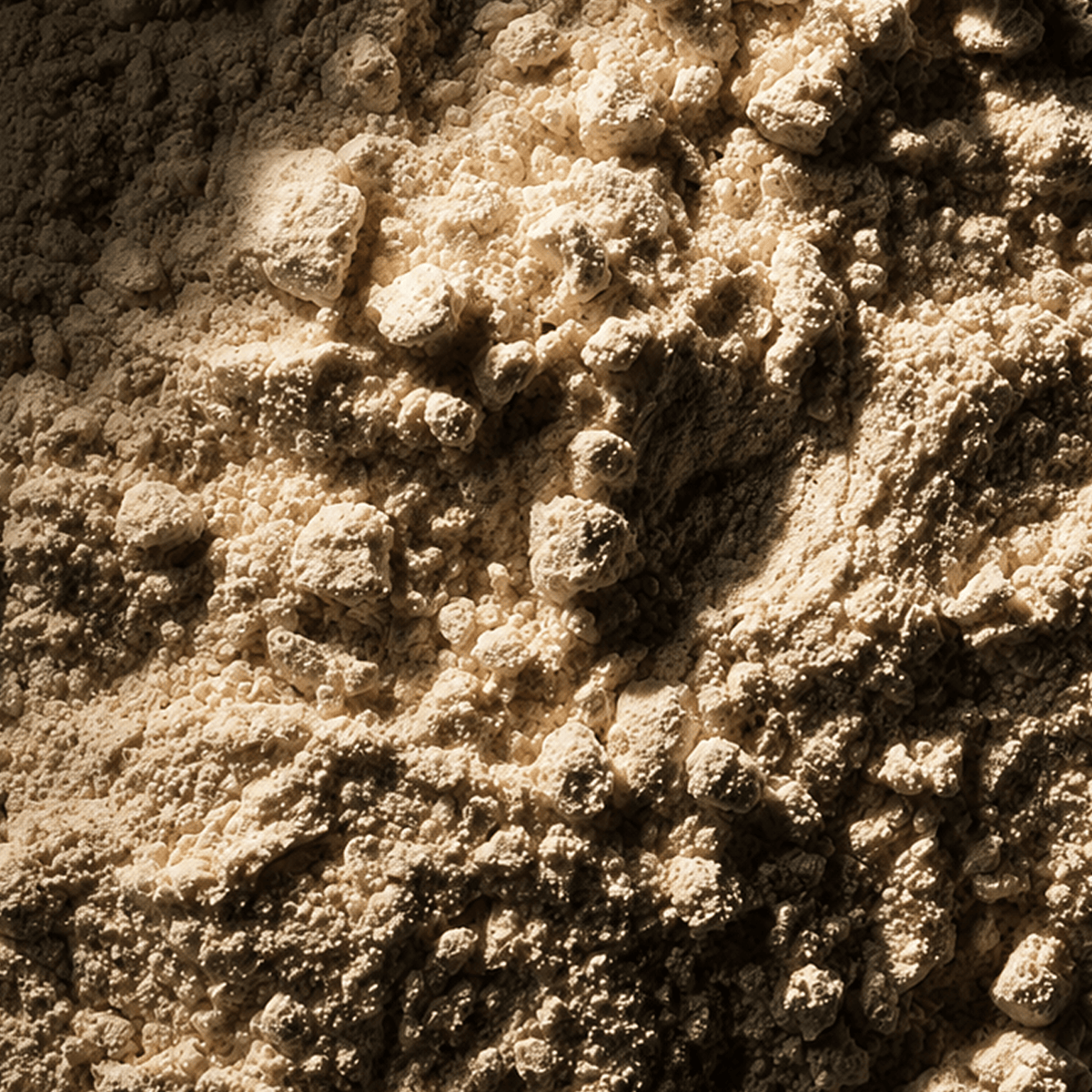 A close-up texture shot of Biotin.