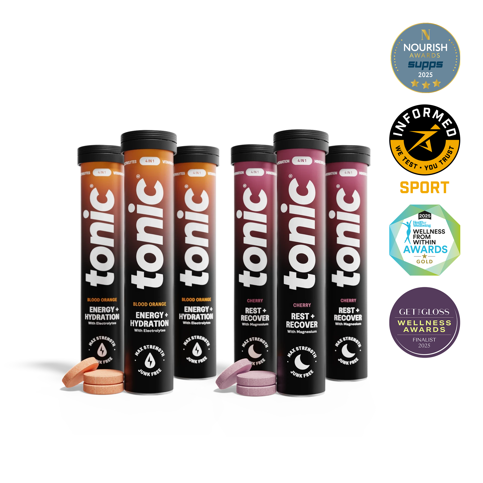 Tonic Health Energy + Recovery Combo Energy + Recovery Combo: 4-in-1 formula | Tonic Health
