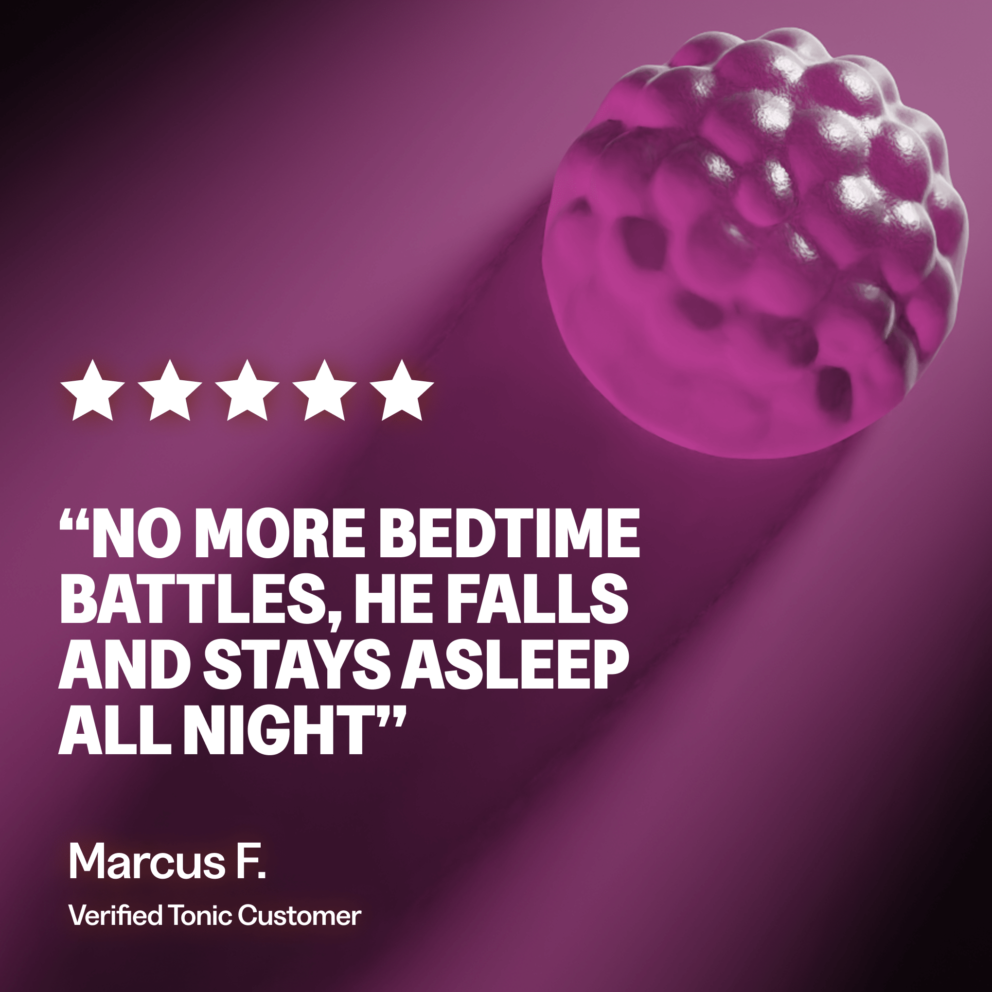 Tonic Health Raspberry Kids Calm Gummies Kids Calm Gummies | Children’s Magnesium, Natural Sleep & Anxiety Support