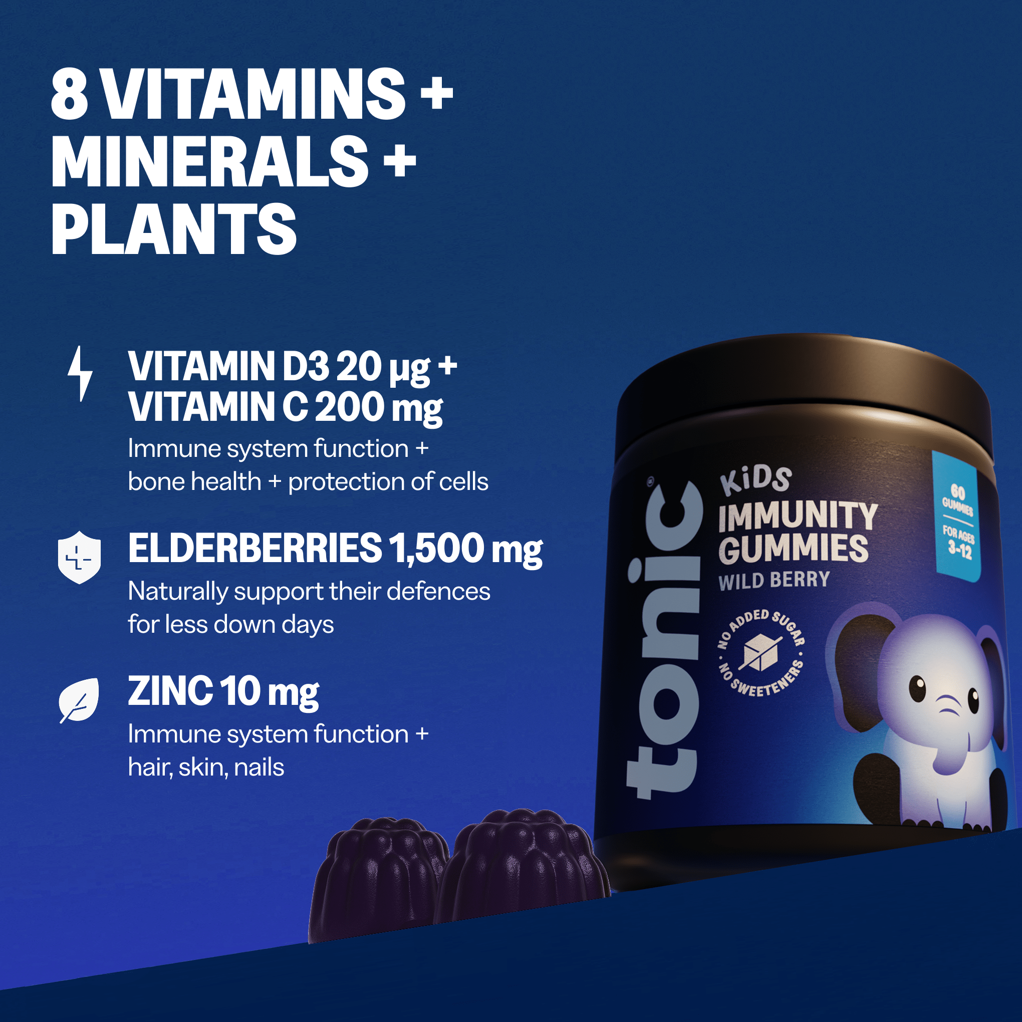 Tonic Health Kids Immunity Gummies Kids Immunity Gummies