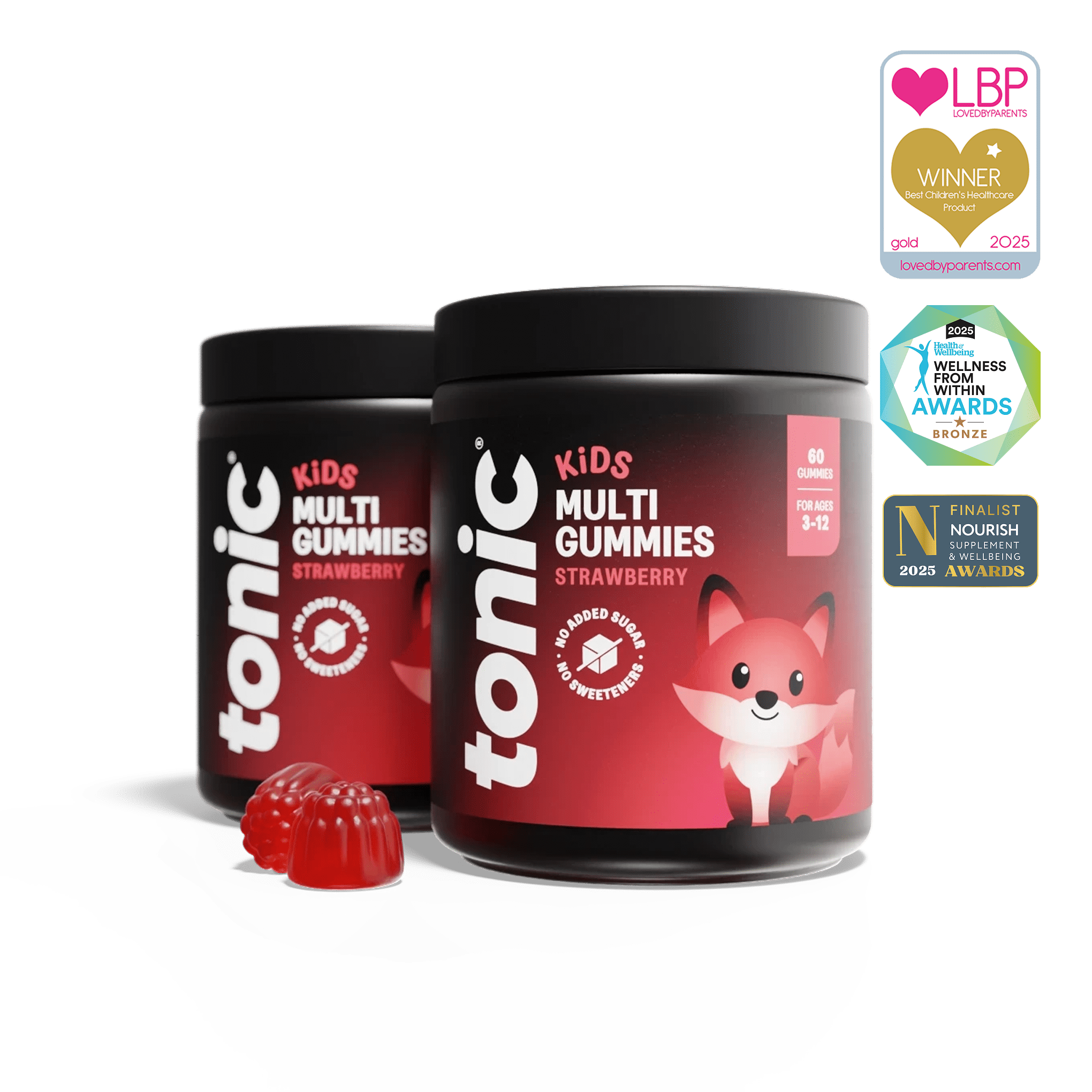 Tonic Health Kids Multi Gummies Tonic Health Kids Multivitamin Strawberry Vitamin Gummies