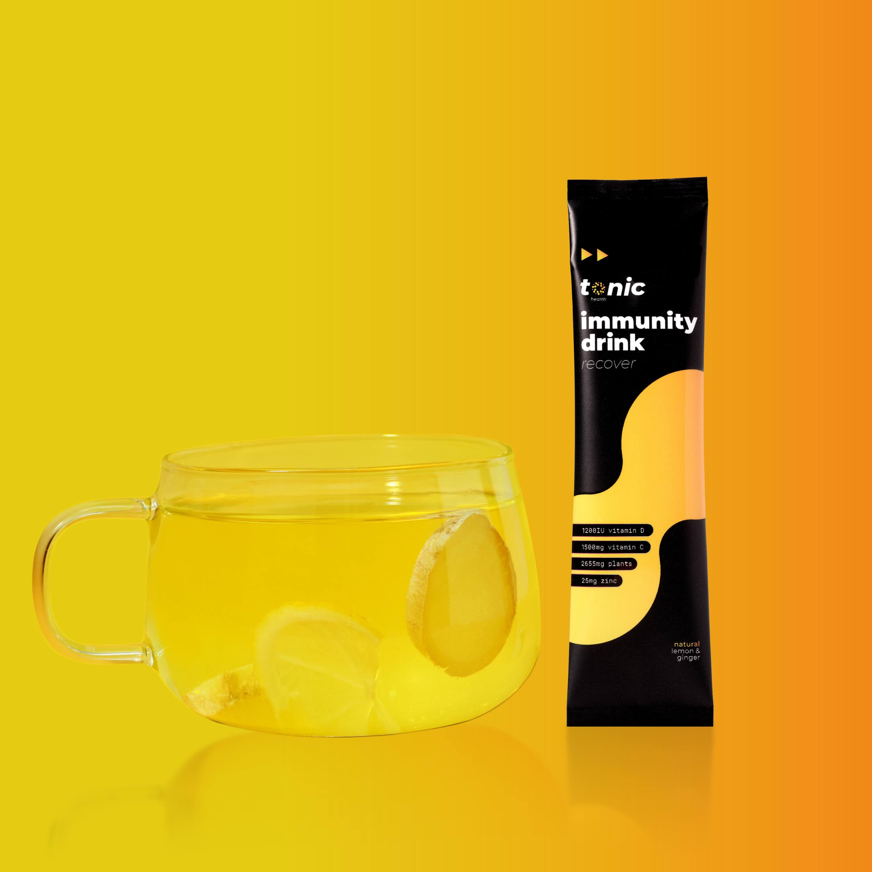 Tonic Health Recover Immunity Recover Lemon and Honey Immunity Drink | Max Strength | Tonic Health