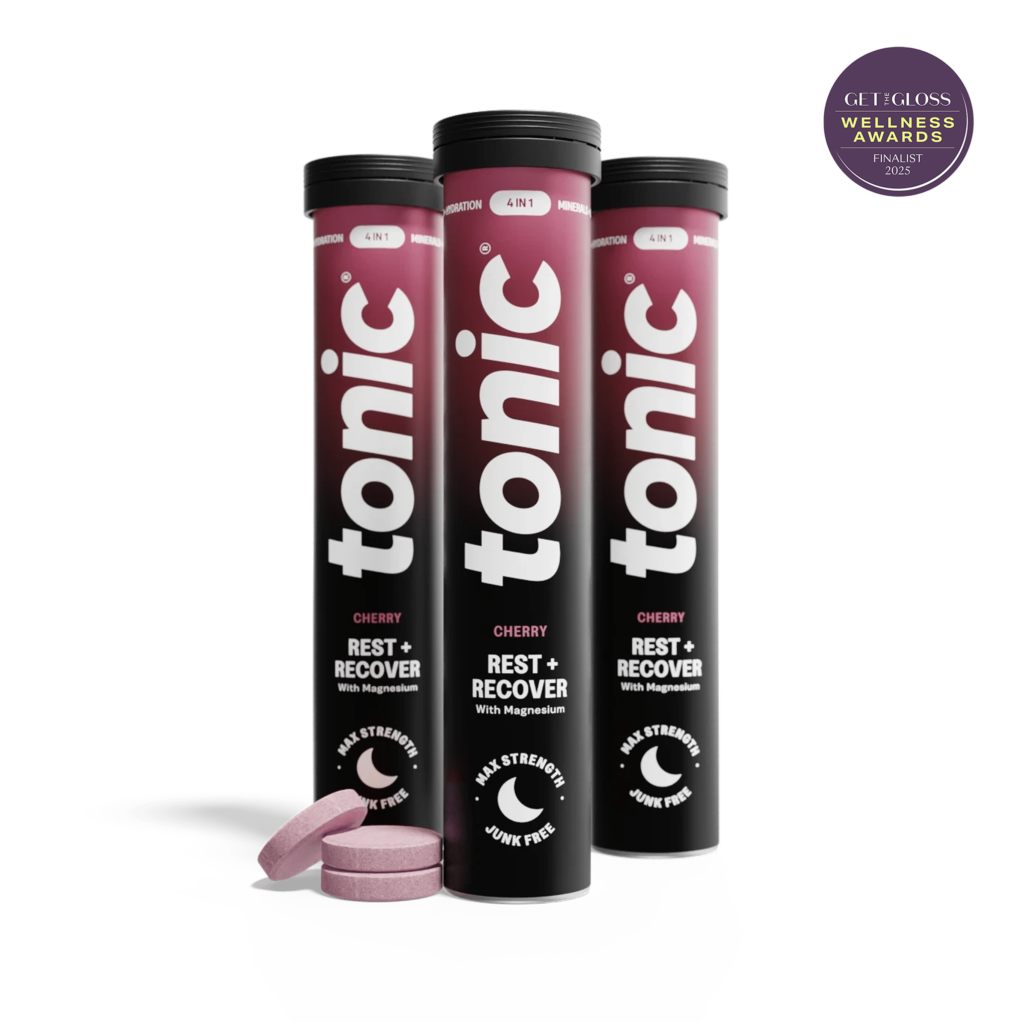 Tonic Health Calming Cherry Rest + Recover Rest & Recover - 4-in-1 Clean Magnesium formula 