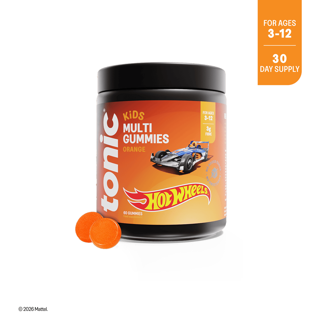 Tonic Health Hot Wheels Hot Wheels™ Kids Multi Gummies offer Tonic Hot Wheels™ Kids Orange Multivitamin Gummies | Tonic Health