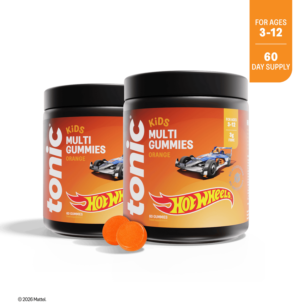 Tonic Health Hot Wheels Kids Multi Gummies Kids multivitamin gummies | Vitamins for growth & immunity | Tonic